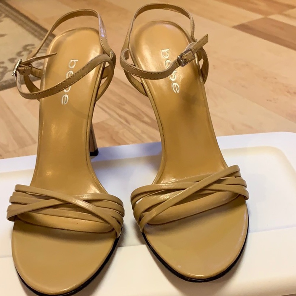 Bebe tan sandals